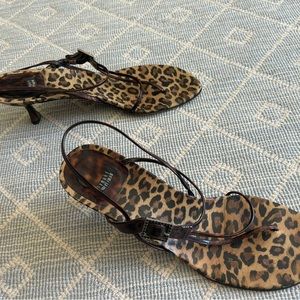 Vintage Stuart Weitzman strappy kitten heels